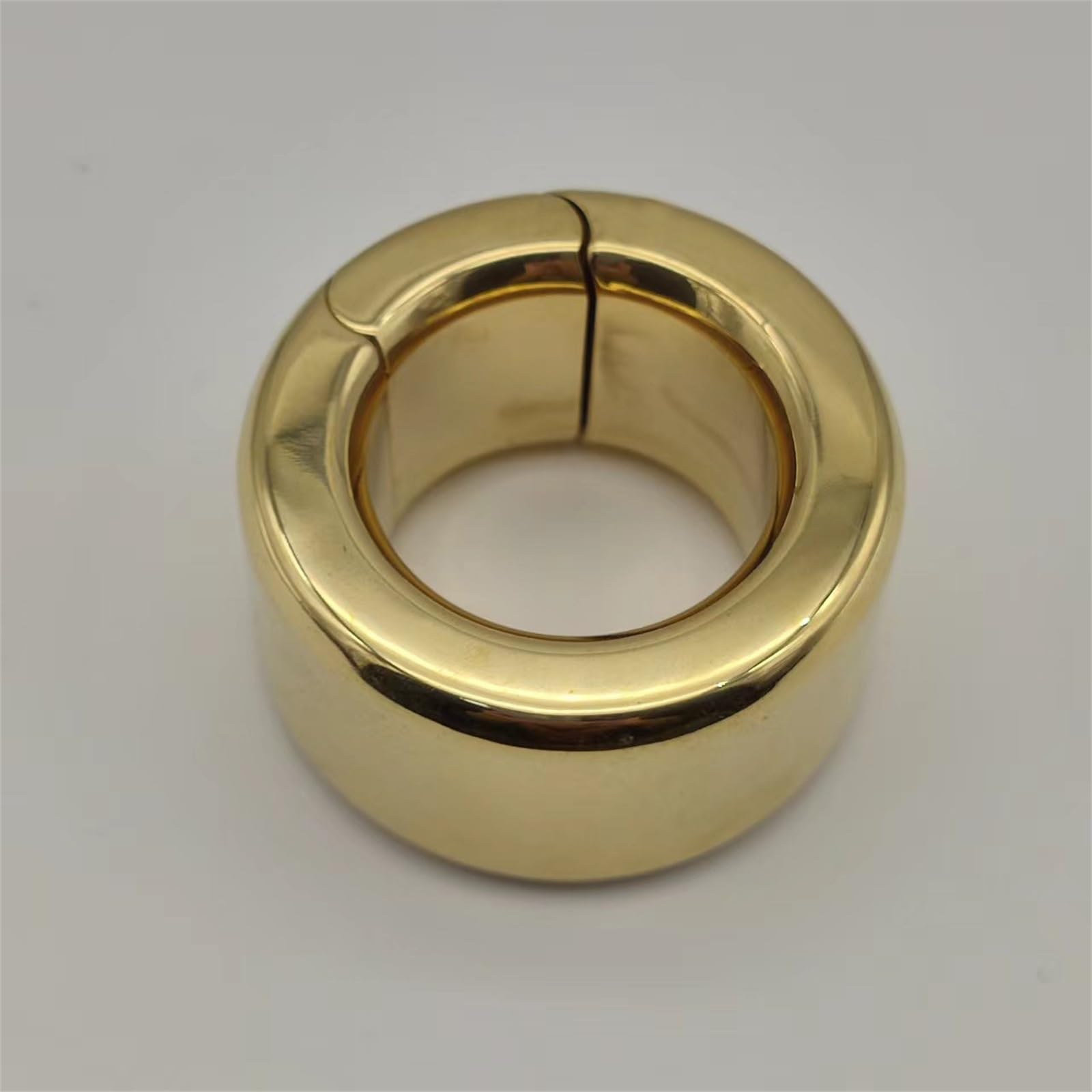 24 Größen Extra Dicker Hodenring Gold Runden Metall CBT Ballstretcher Hodengewicht Hodenstrecker SM Bondage Hodensack Stretcher Ejakulationsverzögerung Extrem Sex Toys for Männer
