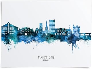 Maidstone England United Kingdom Skyline Art Print (50x70cm poster) -27144