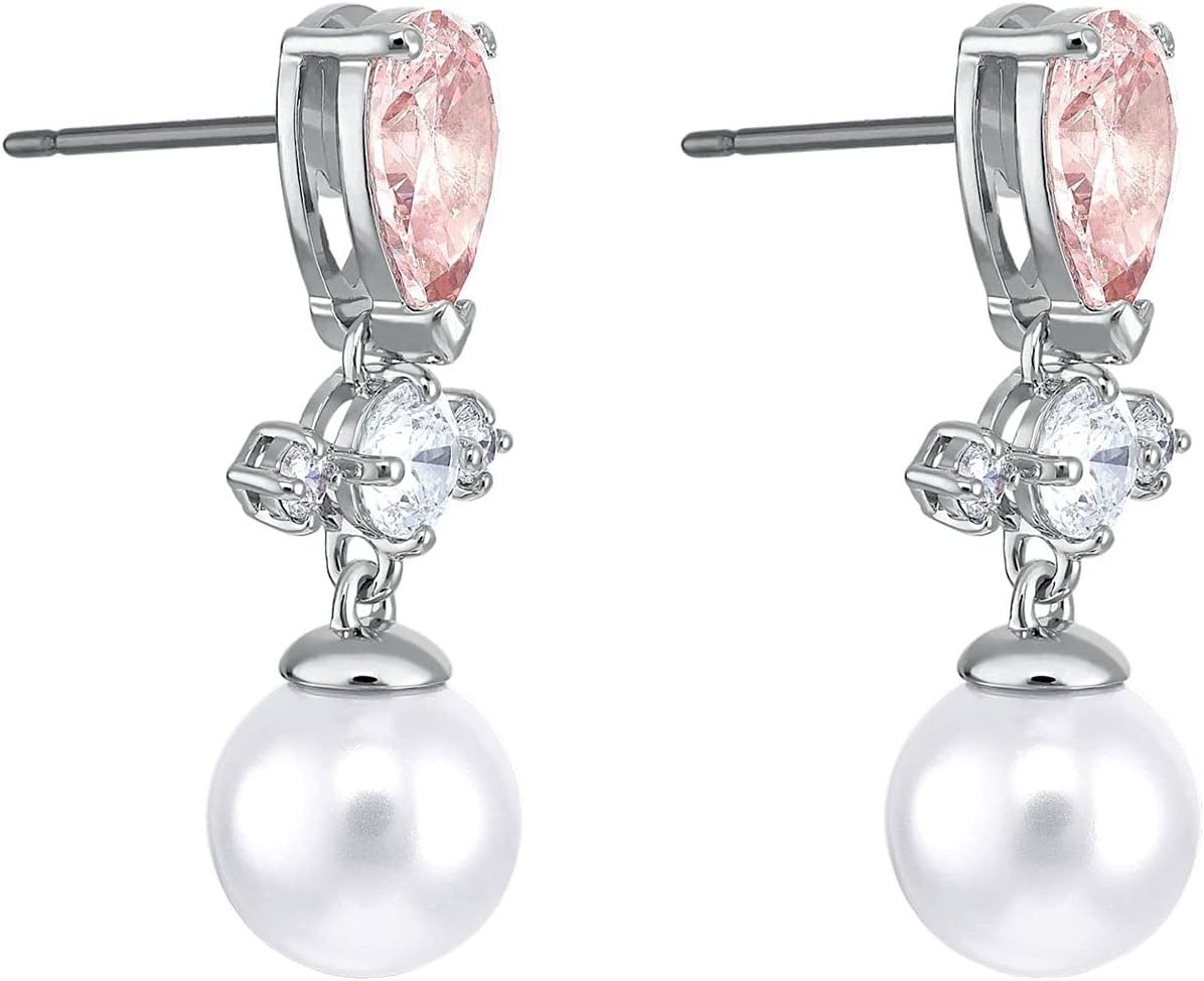 Swarovski Perfection Pierced Earrings Light Multi/Pink One Size