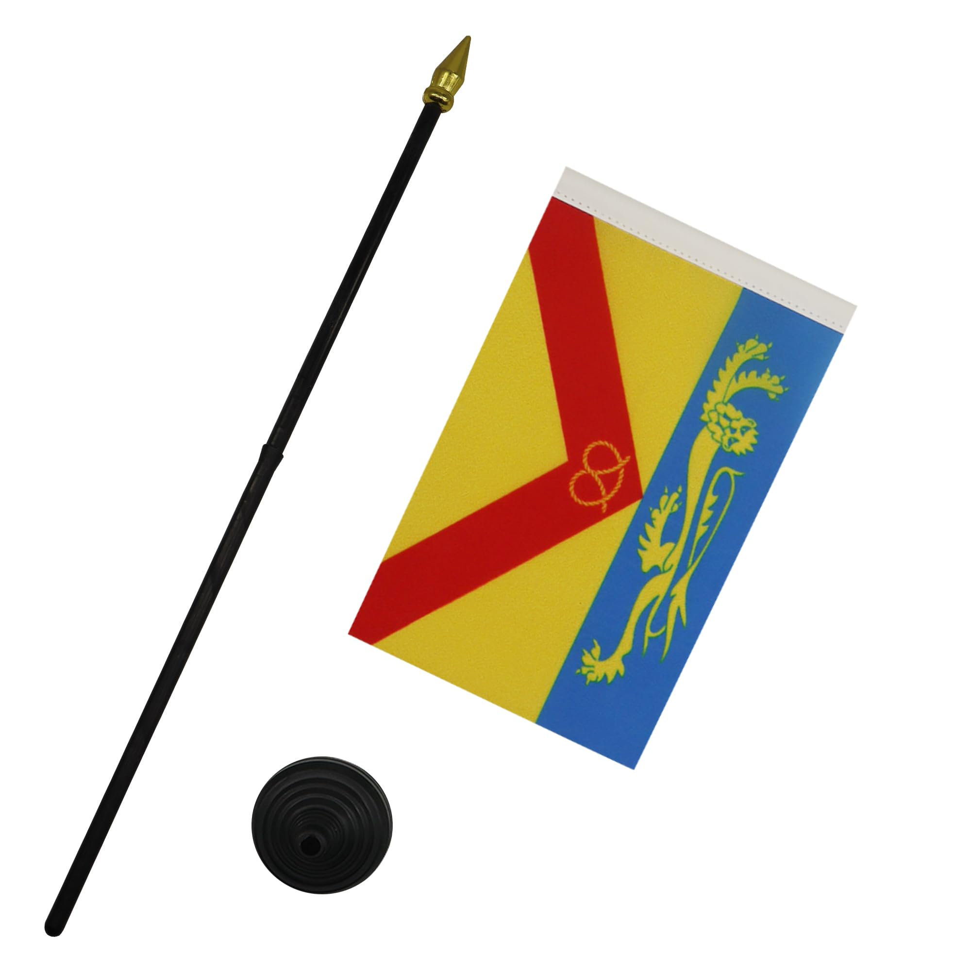AZ FLAG, Staffordshire county Table Flag 4'' x 6'', Staffordshire county Mini Desk Flag 100% Polyester 15 x 10 cm - Image 3