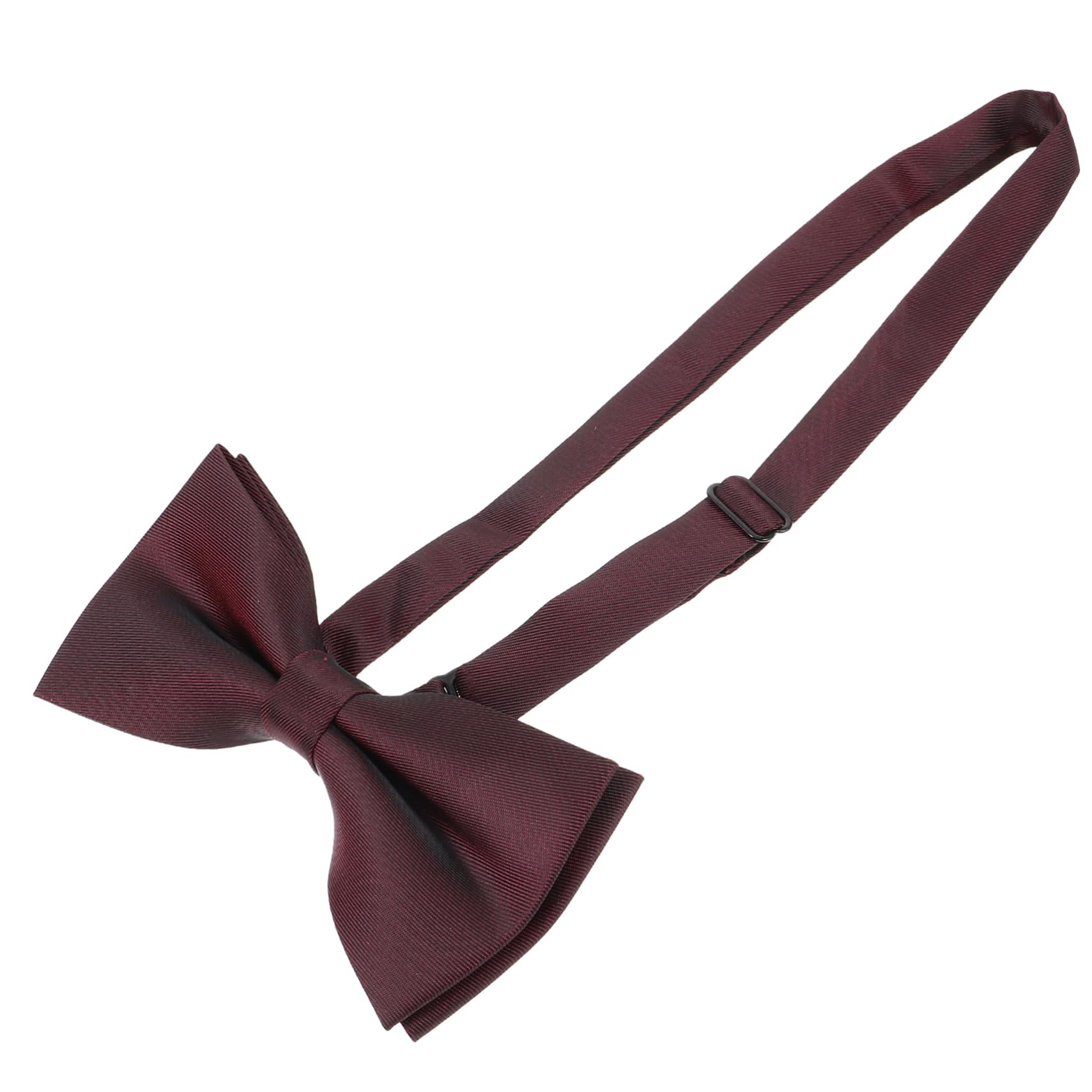 Ipetboom Men Solid Color Pre Tied Bow Tie Elegant Matte Double Design for Weddings Parties and Formal Events Comfortable Elastic Strap for All