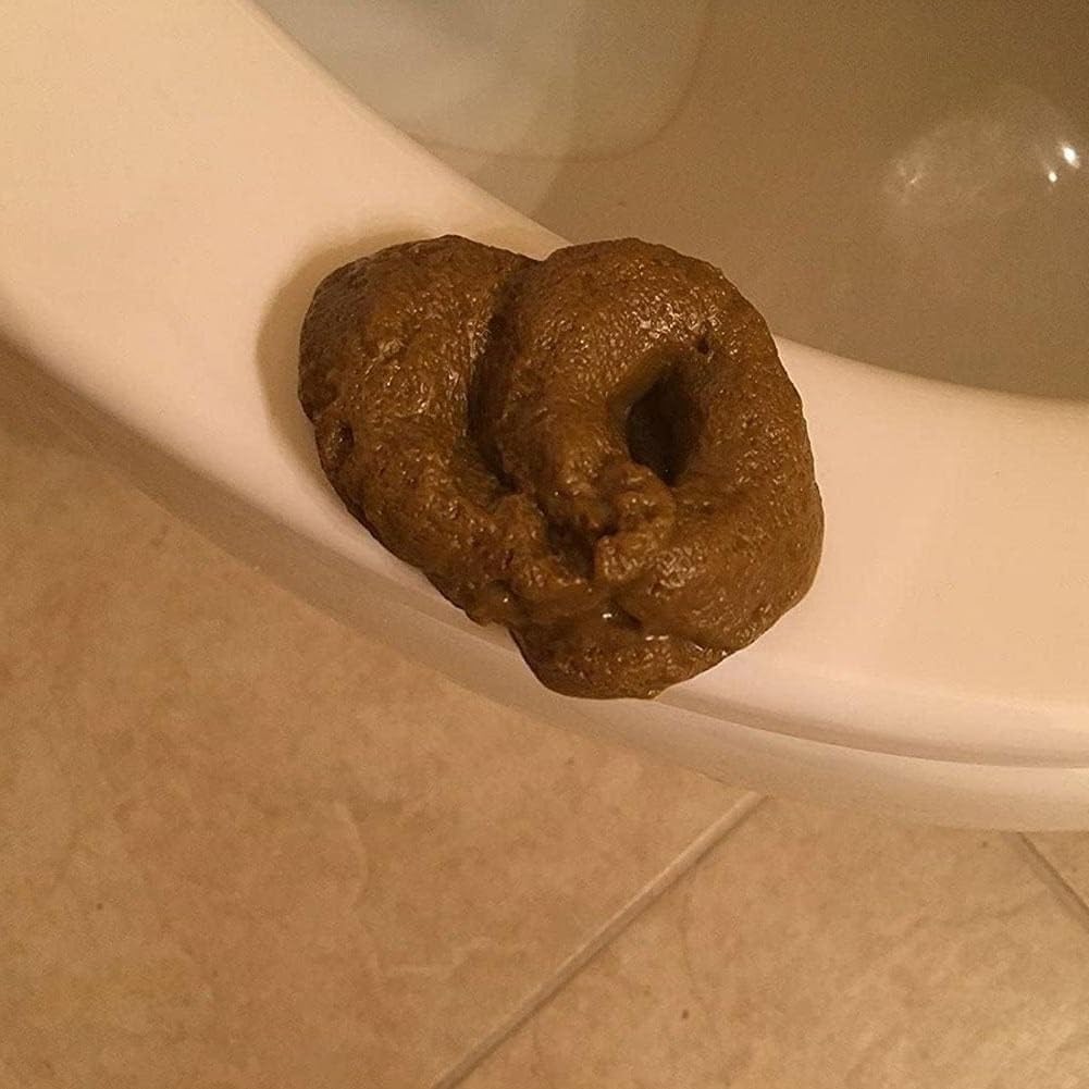 Pchnfei 1Pc Fake Poopy Toy, Sproof Realistic Fake Poop, Brown Novelty Floating Fake Poop Toys for April Fools' Day Prank