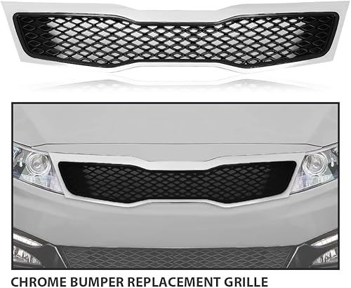 Miniatura 7 de CHEDA Parachoques delantero radiador parrilla compatible con Kia Sportage 2008-2010 86350-1F500 863501F500 negro