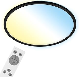 BRILONER – LED Ceiling Light Flat Smart Home, Works with Alexa, Remote Control, Lamp, Ceiling Light, Living Room Lamp, LED…