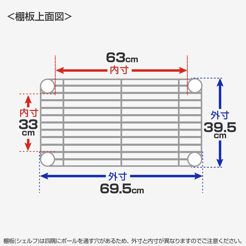 Amazon｜ドウシシャ ルミナスラック スチールラックパーツ スチール棚