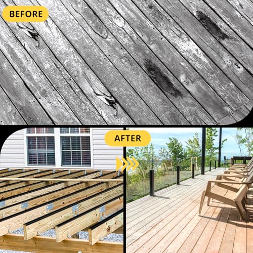 Image of Joist Tape for Decking 2 inch x 50', 1 Rolls Weatherproof Butyl Sealant Tape - Waterproof and Anti-Corrosion for Extend Deck Life for Wood Joists Beams Roof Rv