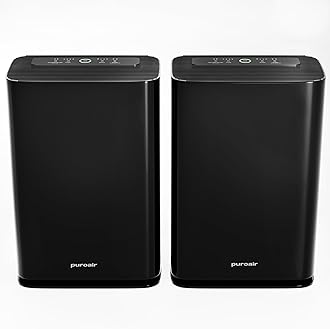 PuroAir 400 Air Purifiers for Allergies - Covers Up To 2145 Sq Ft - Air Purifiers for Large Room - Filters Up To 99.99% of Pet Dander, Smoke, Allergens, Dust, Mold, Odors (2 PACK)