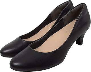[神戸レタス] パンプス 痛くない 走れる 歩きやすい 就活 通勤 仕事 オフィス ラウンドトゥ レディース 5cm [I940]