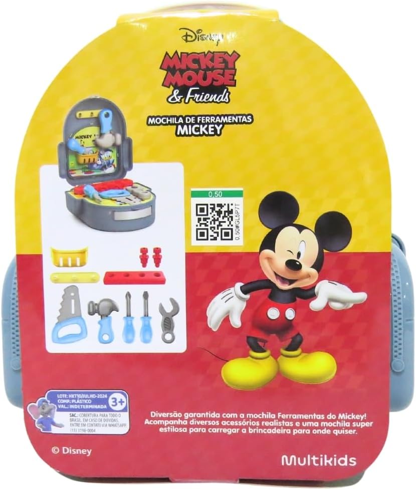 Mochila de Ferramentas Mickey Multikids - BR2185