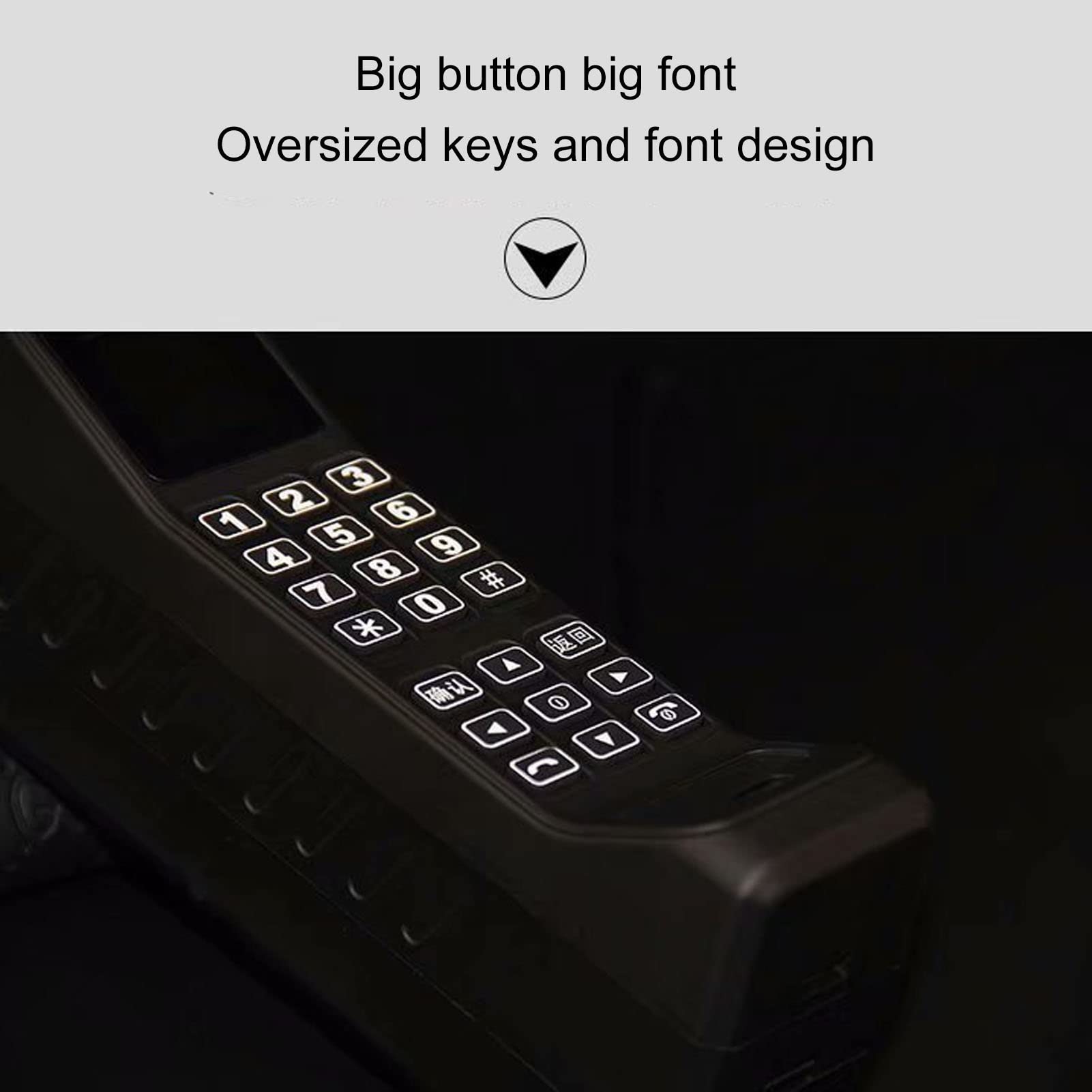 Teléfono Celular Retro Antiguo para Personas Mayores, Teléfono de los Años 90, Botón Grande y Gran Volumen, con Pantalla HD de 1,4 Pulgadas, Compatible con Reproductor de Música