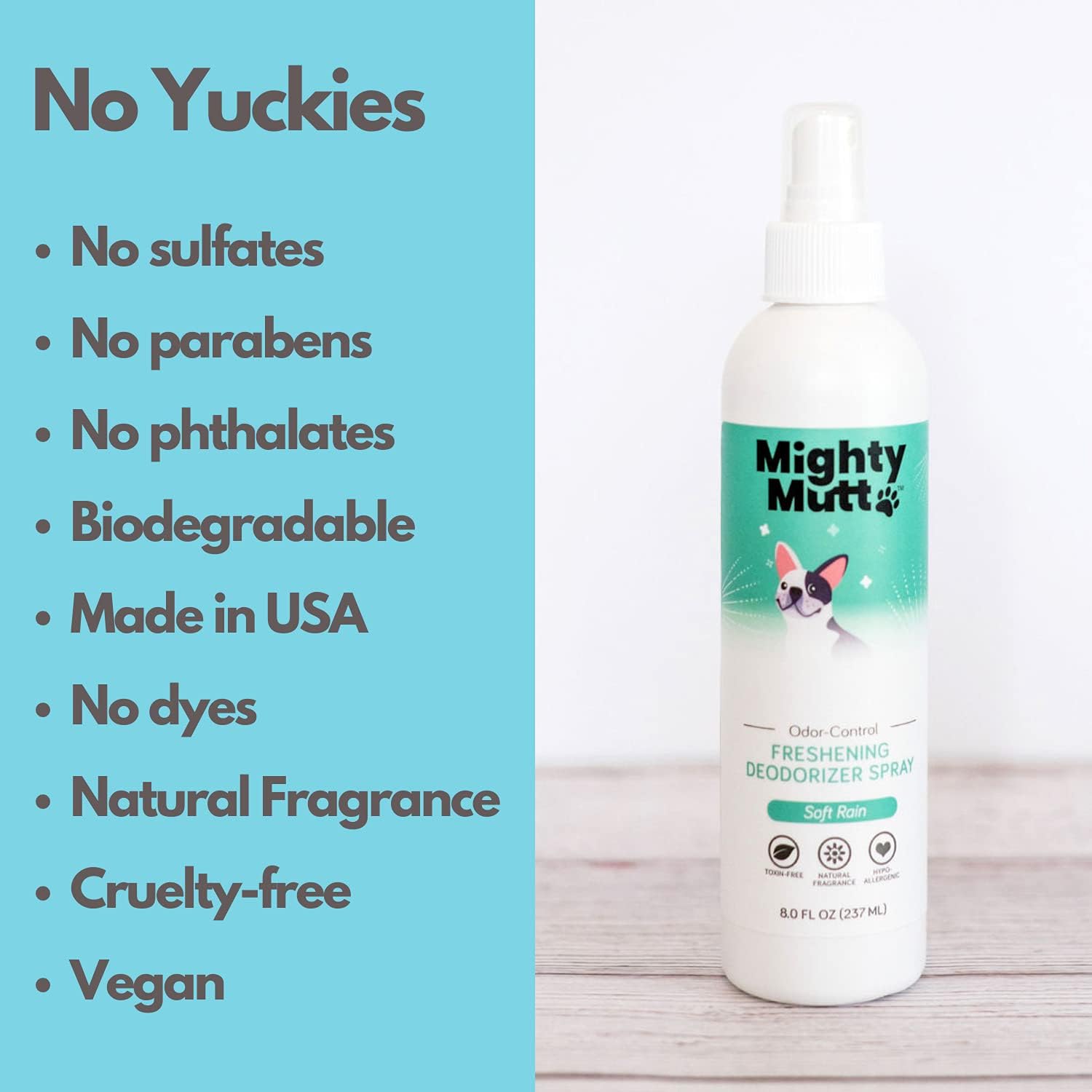 Mighty Mutt Natural Deodorizing Dog Spray | Odor Control and Fresh
