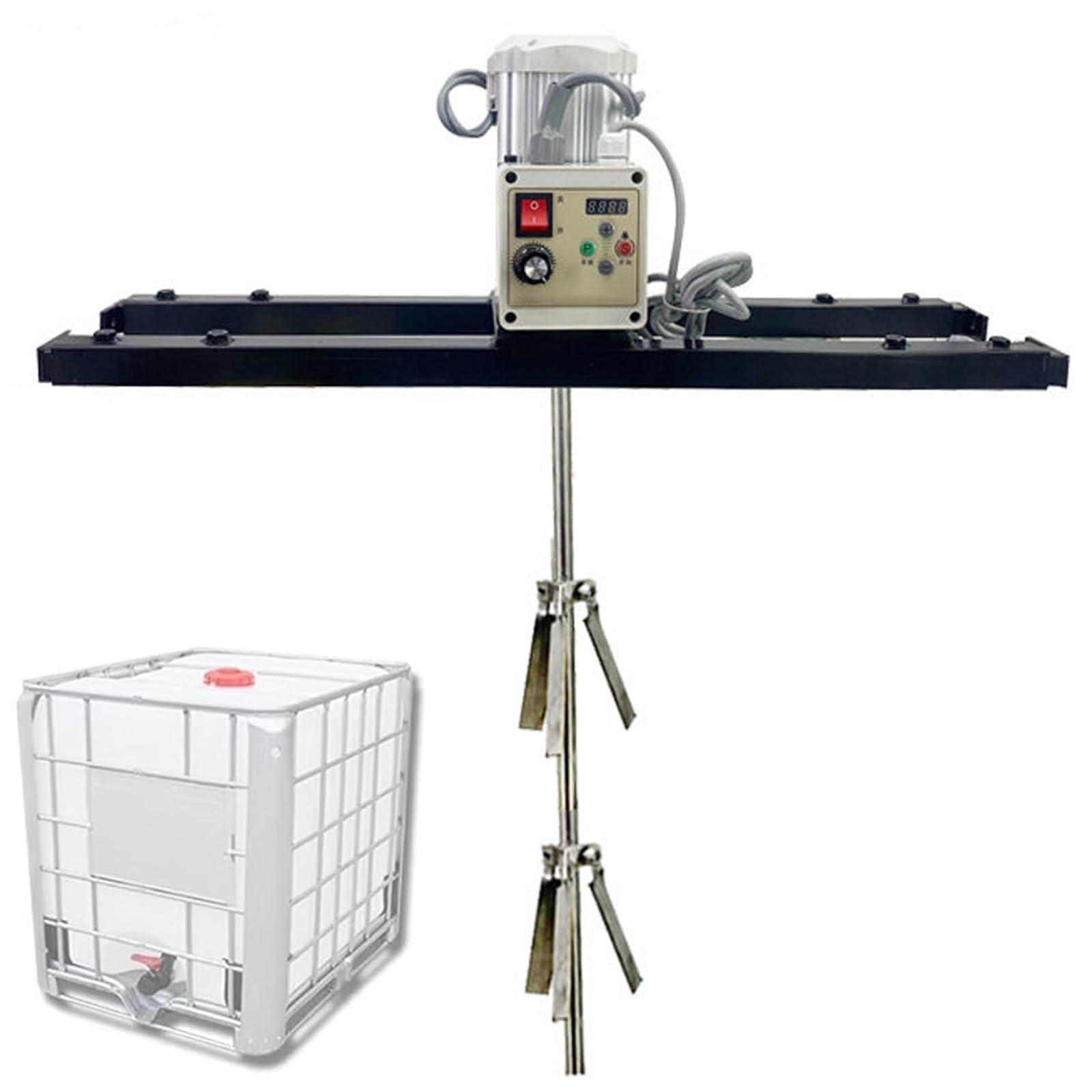 Agitador IBC, Máquina Mezcladora De Tanque Eléctrico, Hélice Plegable, 200~3000 RPM, Máquina Agitadora De Pintura De 1 Tonelada para Agitar Soluciones De Viscosidad Media a Alta