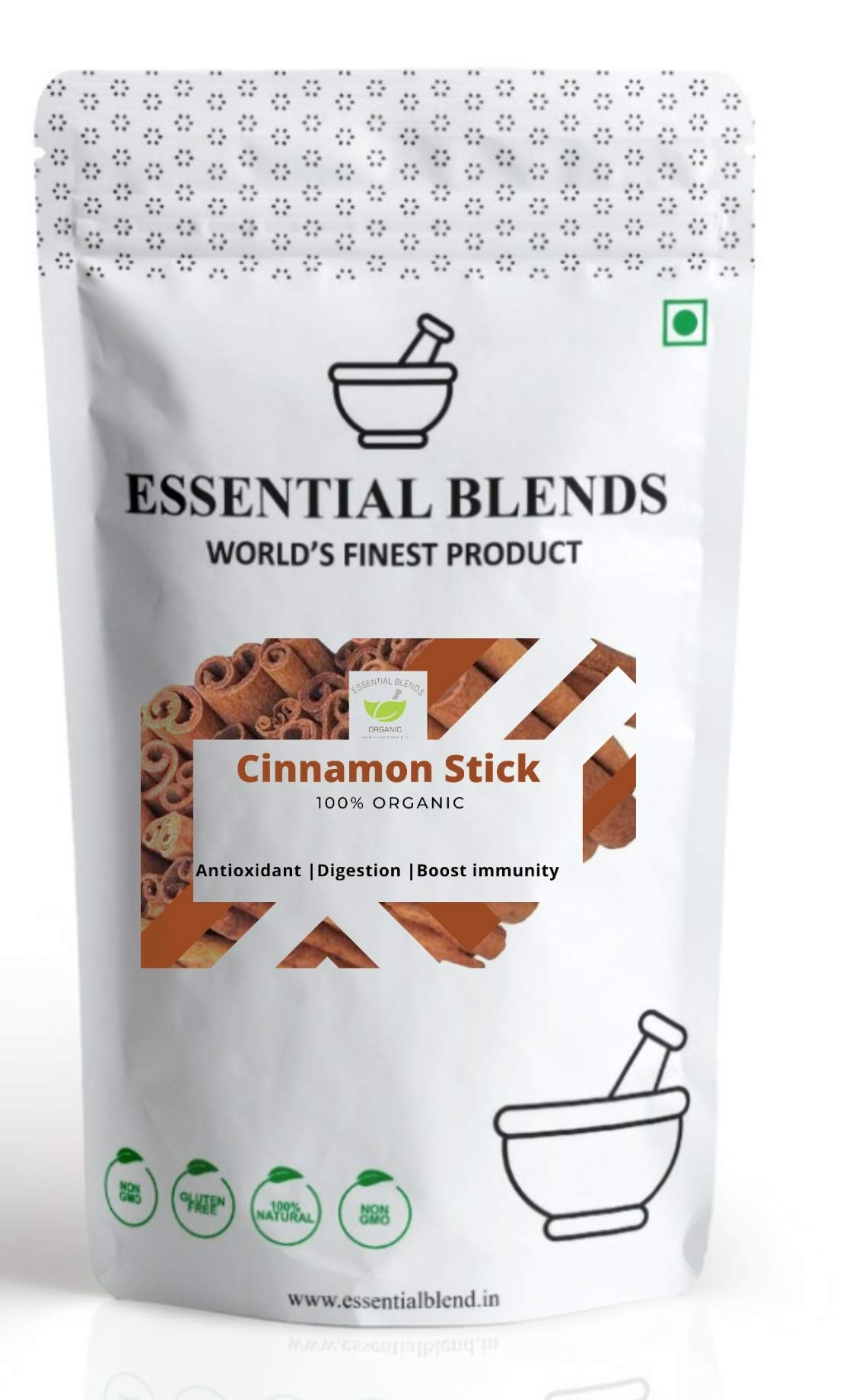 Essential Blends Organic Authentic Cinnamon Sticks | Sri Lanka Ceylon Cinnamon Stick-100gm