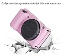 Pocoukate Case for Sony ZV-E10 Vlog Camera, Soft Silicone Protective Cover Skin with ZVE10 Screen Protector Accessories for Sony Alpha ZVE10 / ILCZV-E10L Camera Silicone Case - Pink gallery image