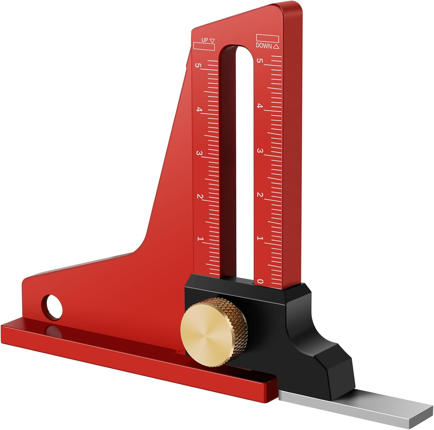 Woodworking Height Gauge, Precise Saw Table Depth Measuring Ruler ...