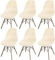 Vista 21 de TOPCHANCES Funda elástica para silla, fundas de silla de mediados de siglo, fundas de terciopelo para sillas sin brazos, protector de silla lavable