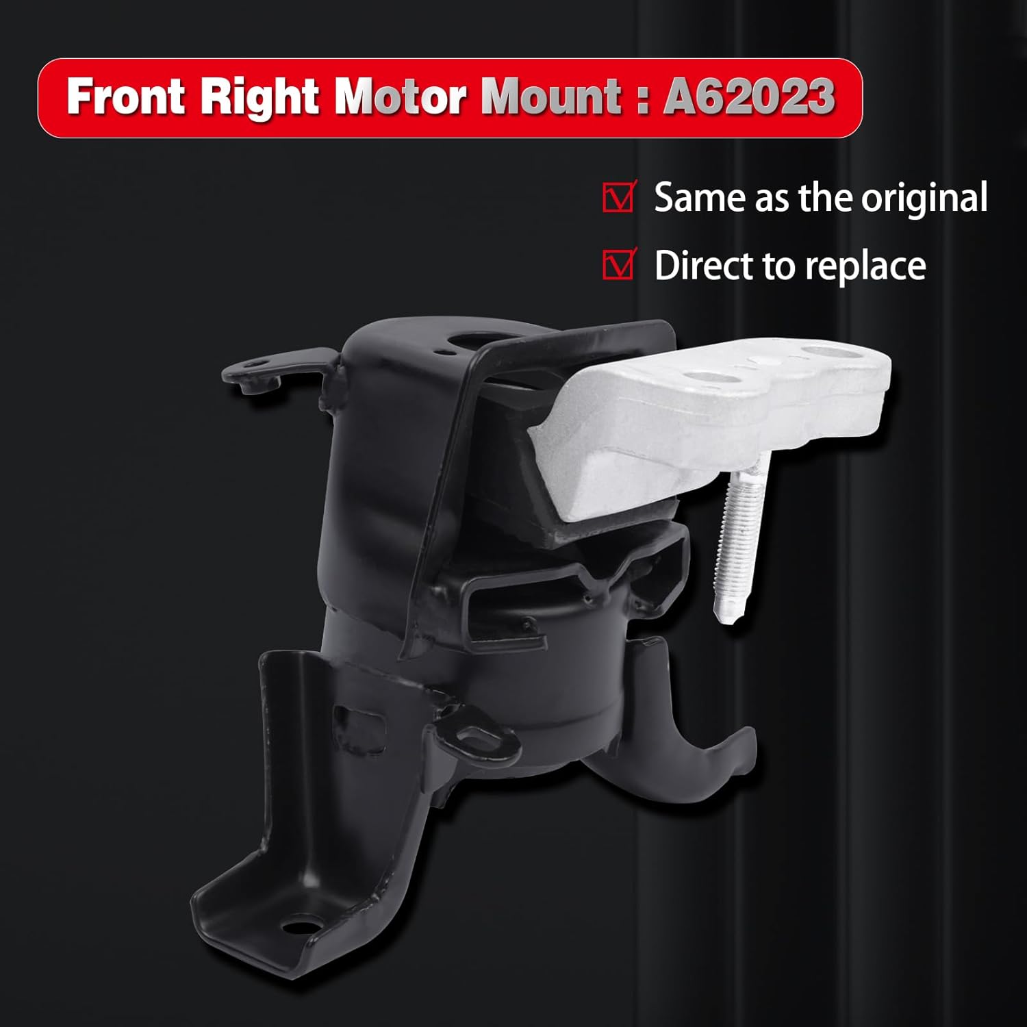 Engine Motor Mount Kit Compatible with 2009-2019 Corolla 1.8L Auto Transmission Repklace OE A42024 123050T170 123050T171 1pcs