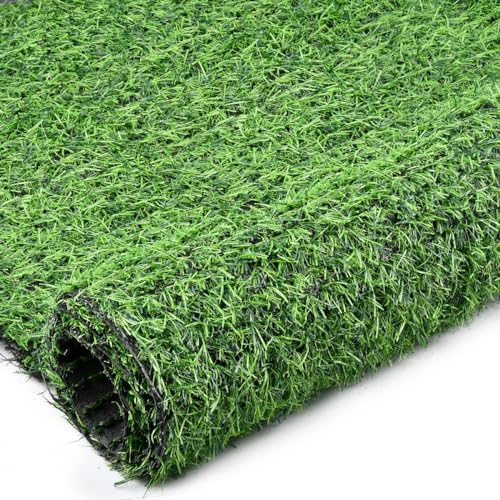 HUMOKI Artificial Grass Roll, 1m x1m Realistic Astro Turf Fake Lawn, Non Fade Artificial Grass, Non-...