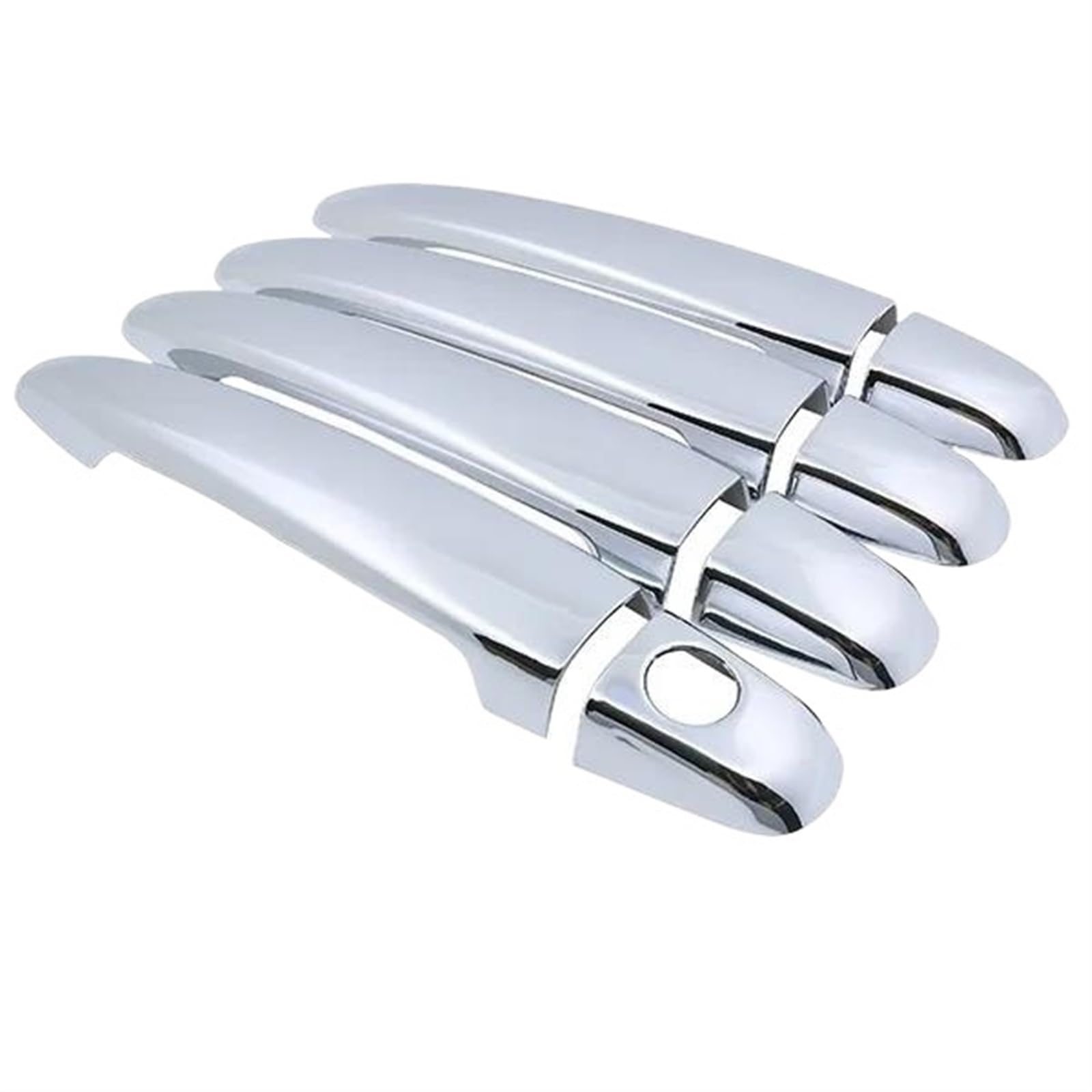 Lzbzhb No Button 4 Door Car Exterior Outsidedoor Handle For Toyota For Noah Nav1 Voxy R70 2008~2013 Chrome Exterior Door Handle Cover Car Accessories Stickers Trim Set(No Button 4 Door)