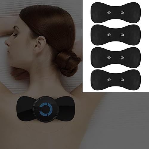 Miniatura 7 de Paquete de 4 almohadillas negras de repuesto con paquete independiente, electrodo adhesivo