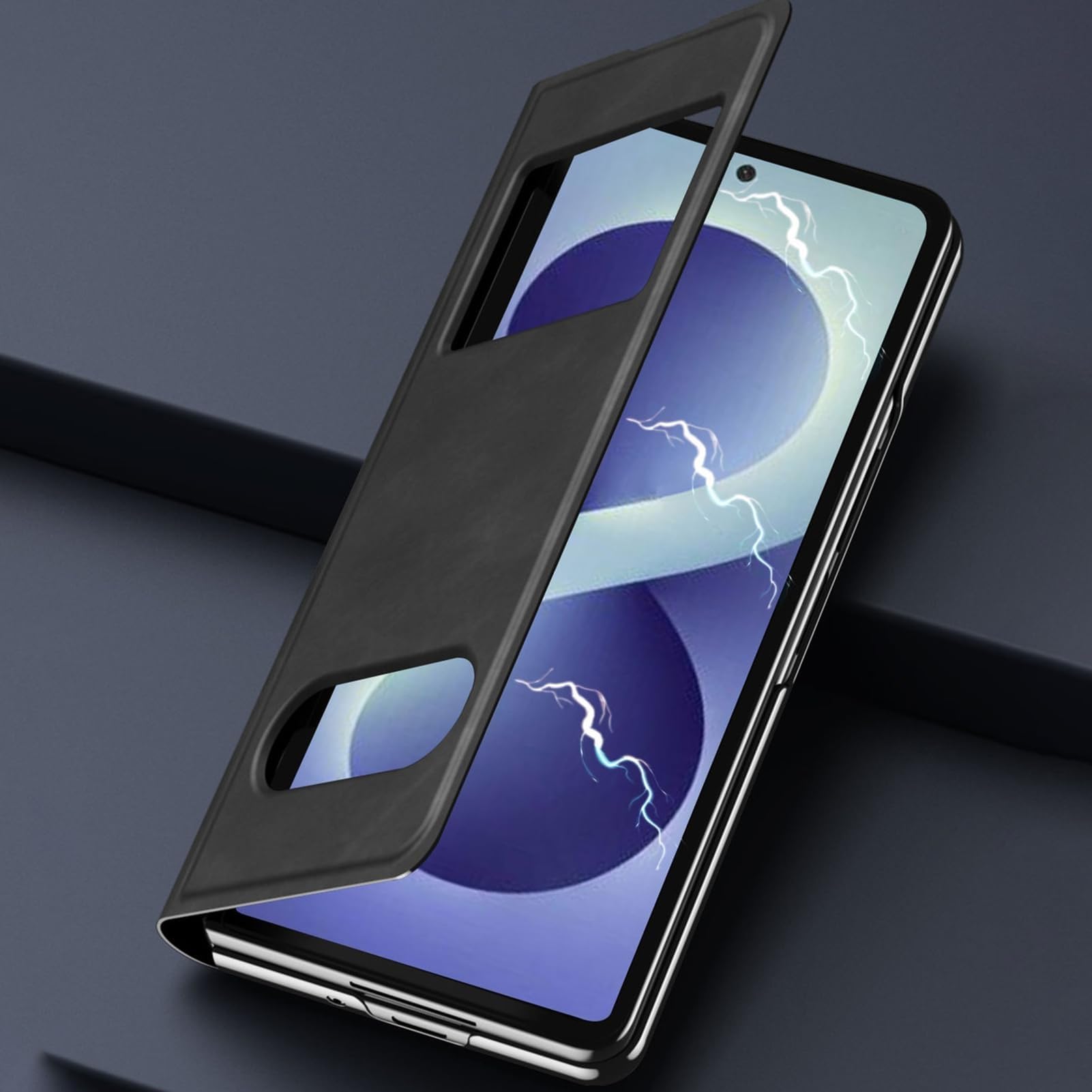 Funda para Samsung Galaxy Z Fold 8 Ultra, Rasguño Resistente Cuero Carcasa