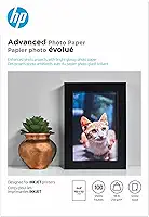 HP Papel fotográfico avançado, brilhante, 10 x 15 cm, 100 folhas (Q6638A)