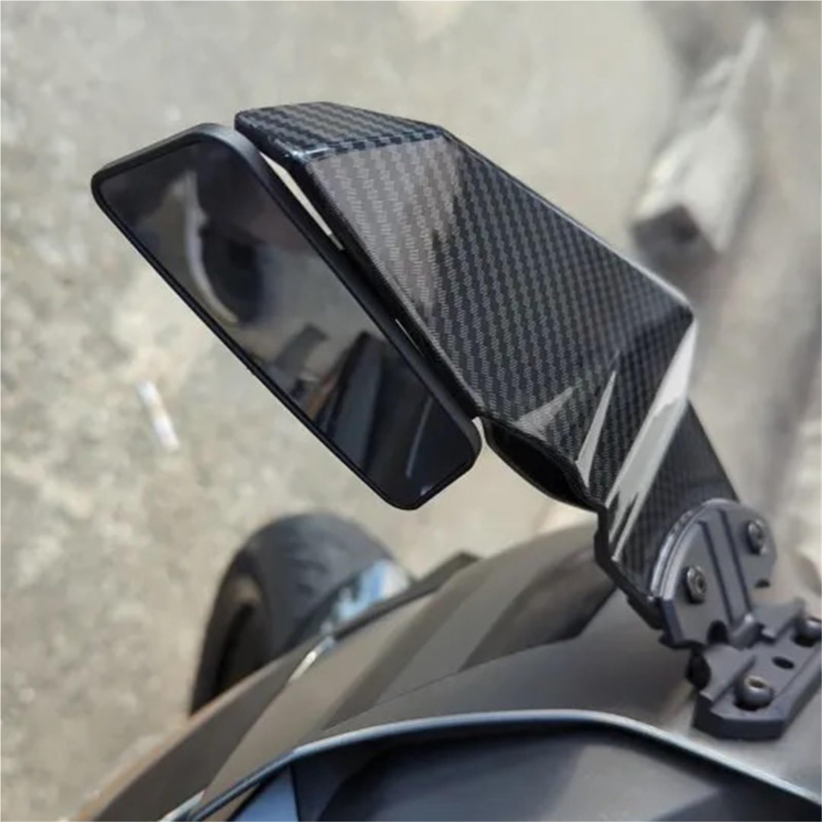 Carénage De Becquet Latéral Réglable en Fiber Carbone avec Rétroviseurs pour Yamaha YZF R1 R3 R6 R15 R25 R125 T-MAX530