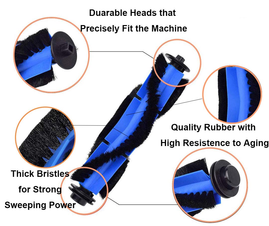 Replacement Parts Accessory Compatible with Eufy RoboVac 11S Max, RoboVac 15C Max, RoboVac 30C Max, G10, G30, G30 Edge Filters and Brushes Value Kits