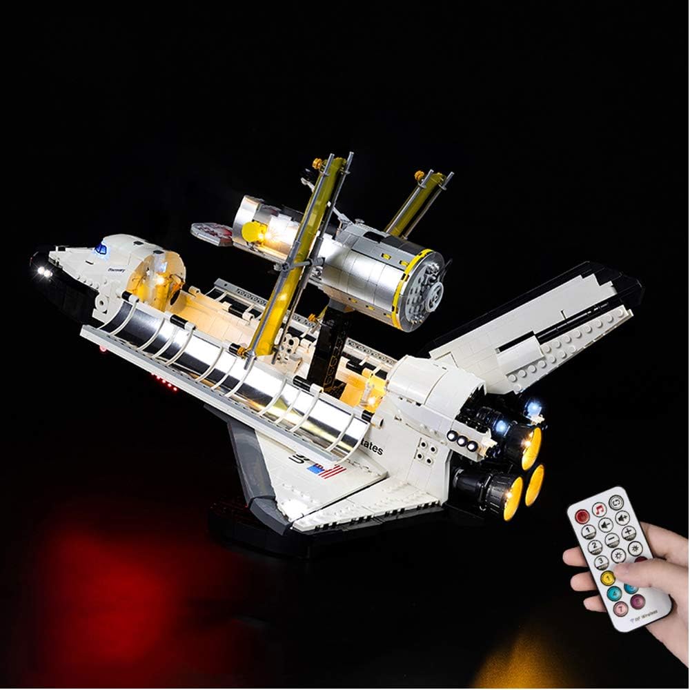 T-Club LED Light Kit for Lego 10283 NASA Space Shuttle Discovery, Lighting Kit Compatible with Lego 10283 (Not Include Building Block Set) (RC)