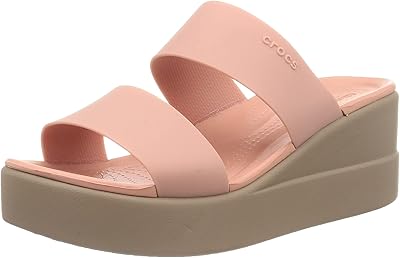 crocs brooklyn low wedge blush