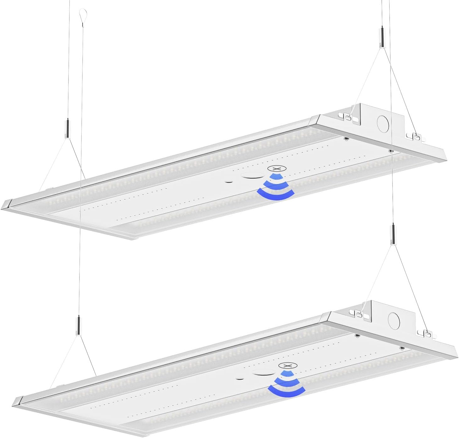 400W 4FT Linear High Bay LED Shop Lights,2 Pack of 60,000LM LED High Bay Lights, 150LM/W, 0-10V Dim, 120-277V, 5000K Daylight for Warehouse Workshops - UL Listed