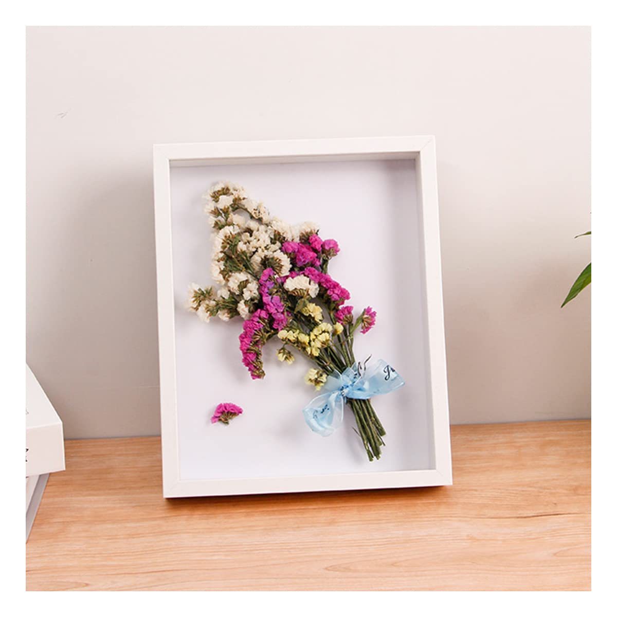 Stojąca Szafka Cieniowa Rzemiosła Drewniana Ramka Na Zdjęcia 15.2x20.3cm, Dekoracyjna Ramka 3D Na Suszone Próbki Kwiatów, Głębokość 3 Cm