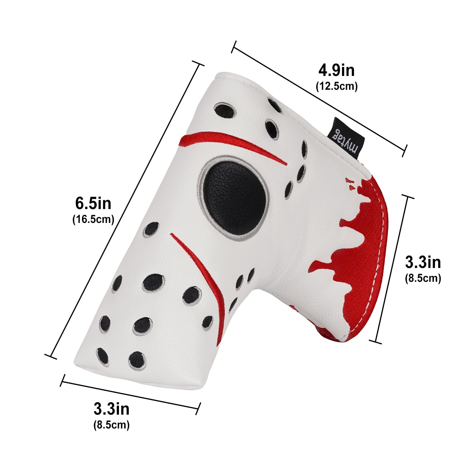 Putter Covers Hockey Goalie Mask, Mallet Putter Cover Blade Putter Cover Strong Magnetic Putter Headcover