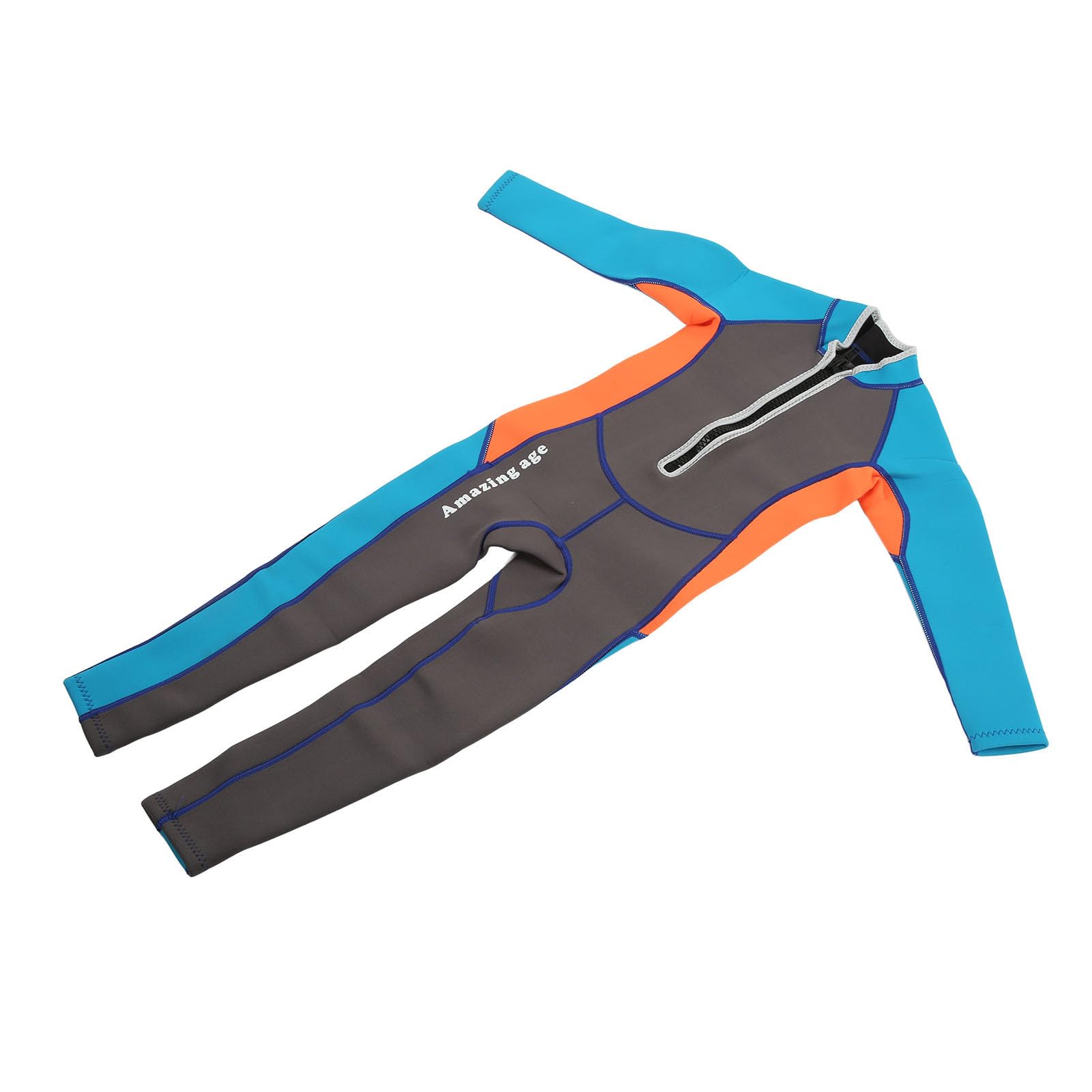 Kids Wetsuit, Keep Warm Children Swimsuit Bright Color Long Sleeve for Boys Girls for Water Sports (Size 6)