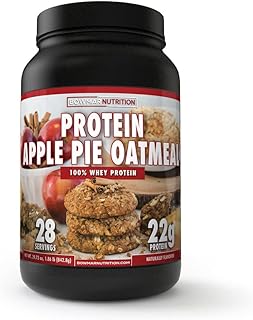 Bowmar Nutrition 100% Whey Protein Powder, The Best Tasting Whey Isolate Protein Meal Replacement with 22g of Protein Per Serving (28 Servings, Apple Pie Oatmeal)