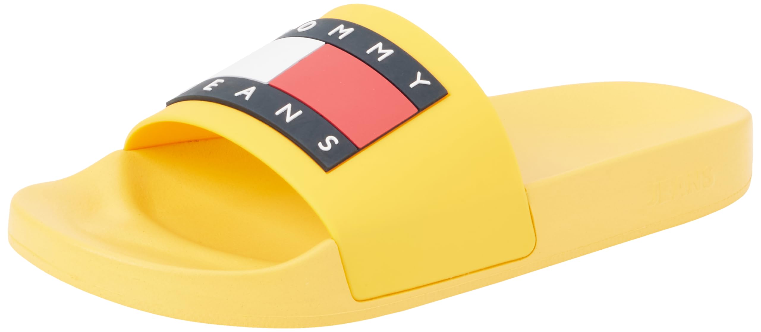 Tommy Jeans Men Pool Slide Sandals, Yellow (Warm Yellow), 10.5 UK
