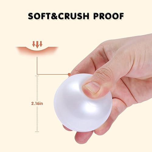 Miniatura 4 de GUESVOT Bolas de plástico para hogueras de bolas sin ftalatos sin BPA, 100 unidades de 2.2 pulgadas, juego para niños pequeños para jugar tienda de
