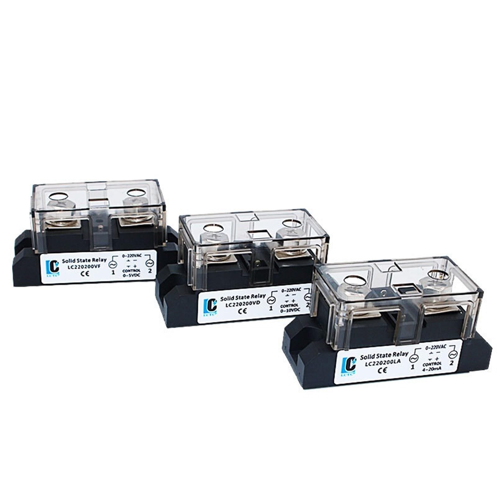 Przemysłowy regulator napięcia SSR o dużej mocy Model 200A 300A 400A przekaźnik półprzewodnikowy 4-20mA / 0-10V 0-5V(200A, LC220 0-5VDC)