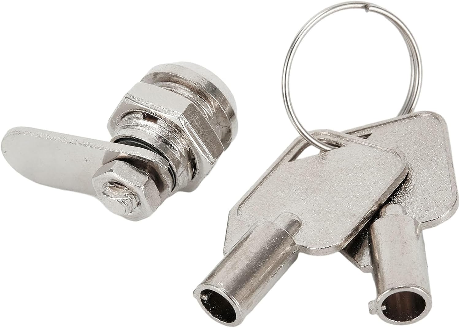 Zinc Alloy Cam Lock 12mm Keyed Alike Cylinder Lock for Cabinet Mailbox Drawer RV Door Locker, for Easy Installation Security Hardware