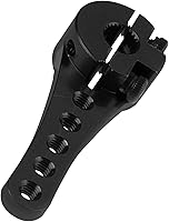 Vista 4 de Paquete de 3 servos de aluminio 25T servo brazo de dirección largo compatible con Futaba Savox Power HD Xcore 1/8 1/10 TRX4 SCX10 RC Crawler (negro)