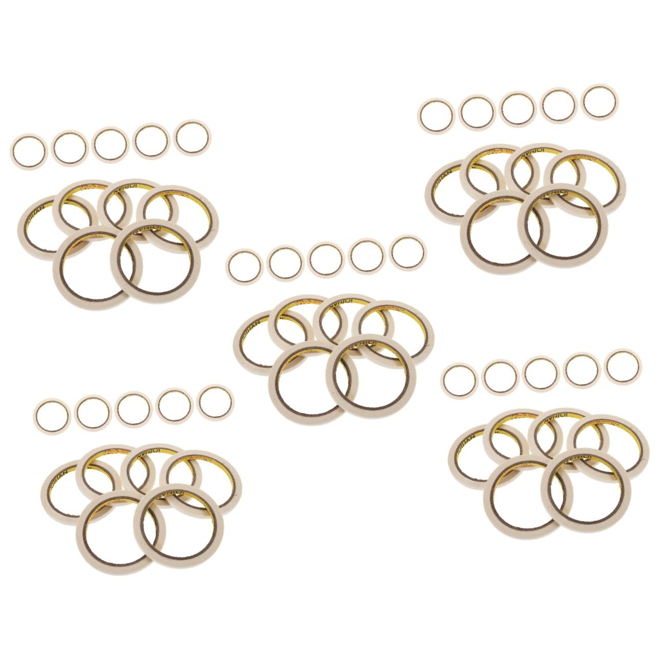Housoutil 5 Ensembles Ruban De Masquage Papier Flexible Pour Peinture Décoration Projets Artistiques Compatible Surfaces Variées 20 Rouleaux*5