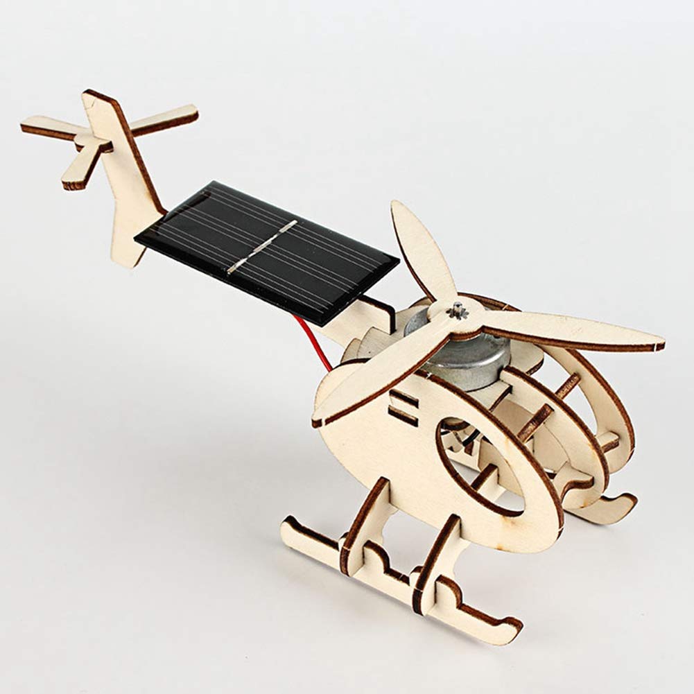 Gegong Kit Artigianato per Bambini per Bambini a Aereo in Legno educativo aderoperato Solare per Bambini