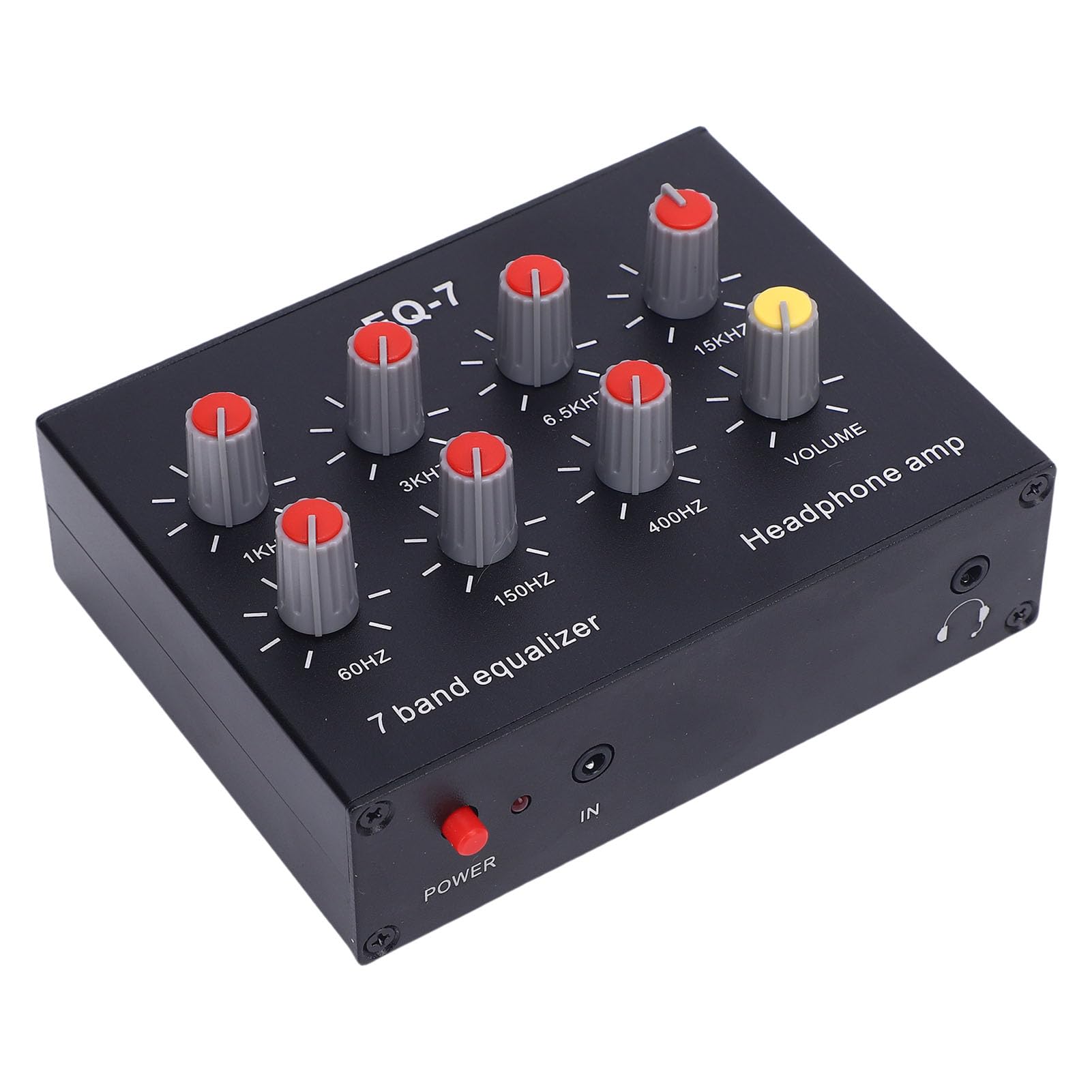 Bediffer Égaliseur Sonore Numérique à 7 Bandes, 12db, Réglage Hi Low pour les Audiophiles et les Amateurs de Musique, Matériau en Alliage D'aluminium