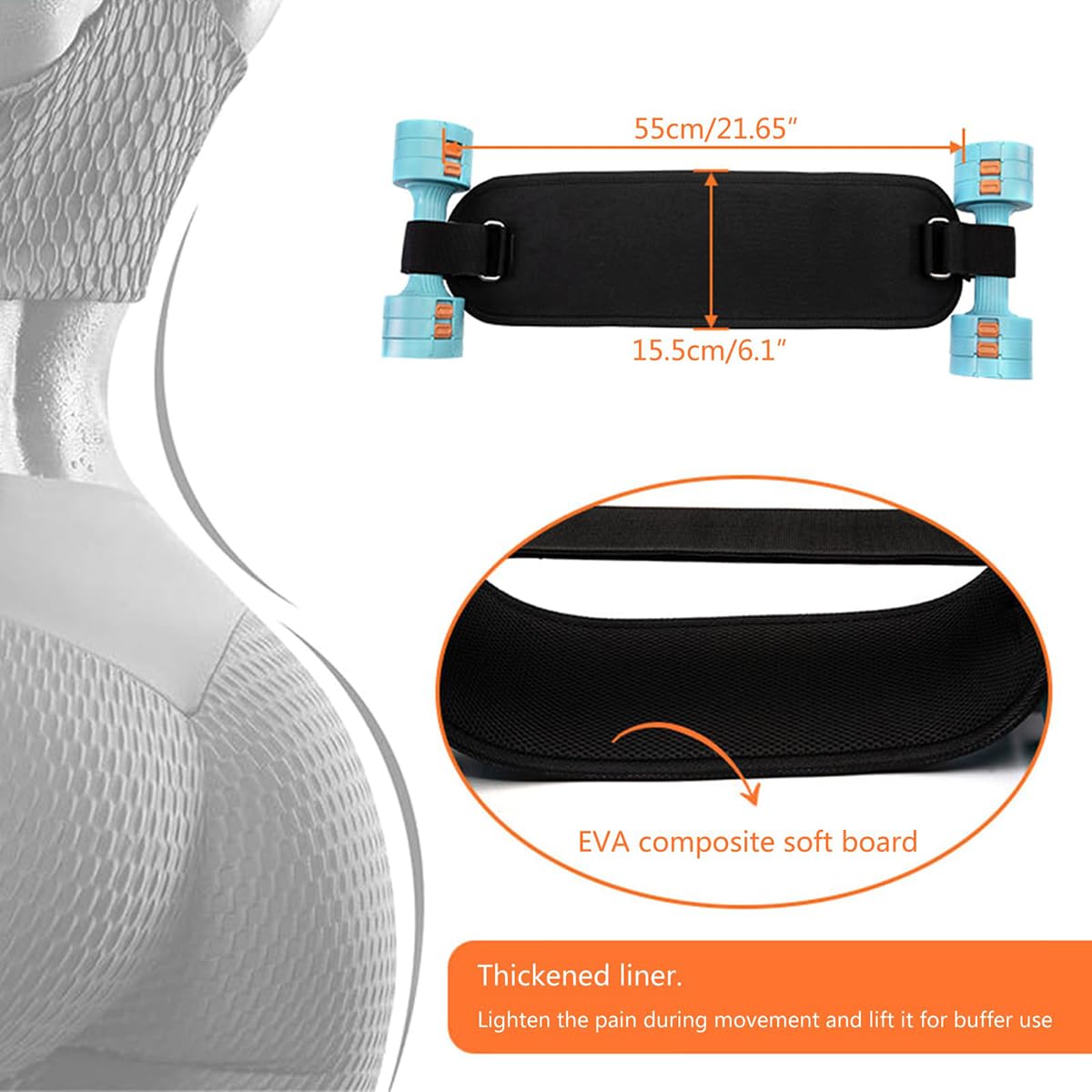 Amazon | トレーニングベルト ヒップスラストベルト 筋トレ ダンベル用 