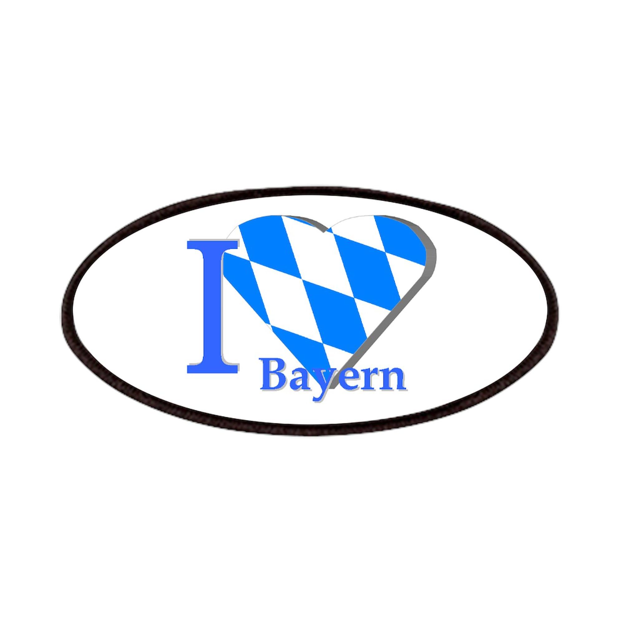 CafePress I Love Bayern Patches 4