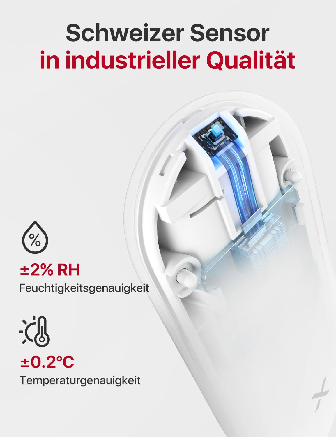 X-Sense WLAN-Rauch- und Kohlenmonoxidmelder, Sprachalarm und Standortansage, 2-in-1 Rauchmelder mit SBS50 Basisstation, und Hygrometer Thermometer