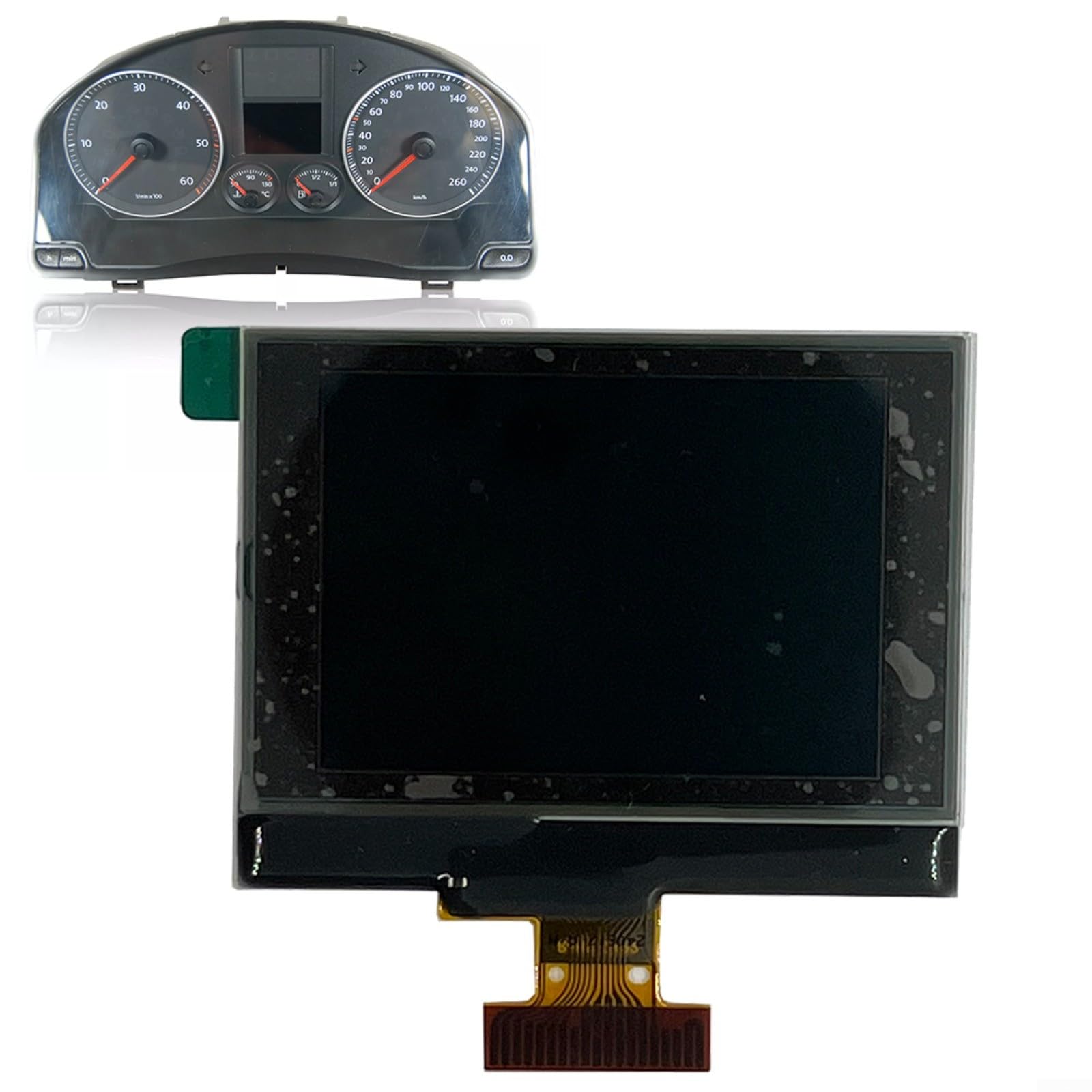 FUBESK Pantalla de grupo de instrumentos, panel de instrumentos, pantalla LCD para Golf V para Passat para Jetta para Skoda 2003-2011 pieza de repuesto