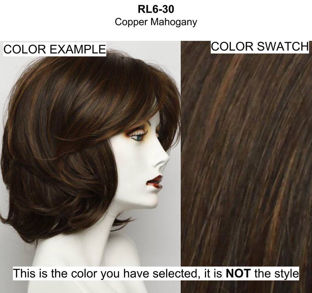 Bundle - 5 Items: Real Deal Wig by Raquel Welch, Christy's Wigs Q & A Booklet, 2oz Travel Size Wig Shampoo, HD Smooth and Wide Tooth Comb - Color: RL6-30