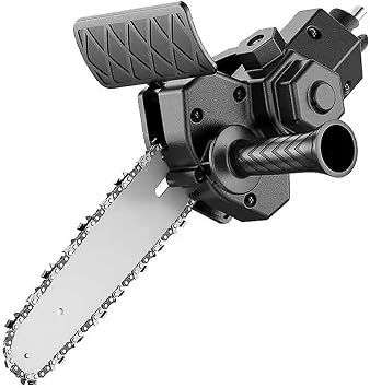 Electric Drill Chainsaw - BCEHACBITI Electric Drill Convert to Chainsaw Attachment Accessory Woodworking Cutting Tool Pruning Chainsaw Power Chain Saws for Tree Trimming Wood 6-inch