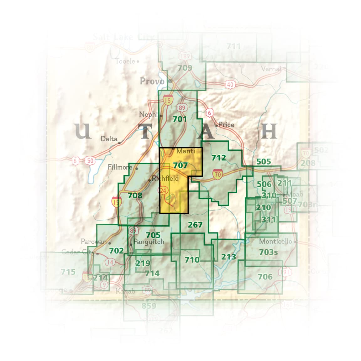 Fish Lake, Manti (National Geographic Trails Illustrated Map) - Image 6